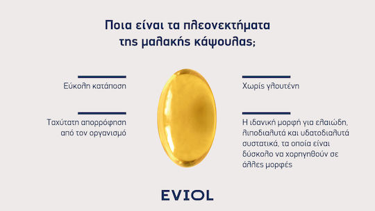 EVIOL Omega 3 Ιχθυέλαιο 1000mg 30 μαλακές κάψουλες