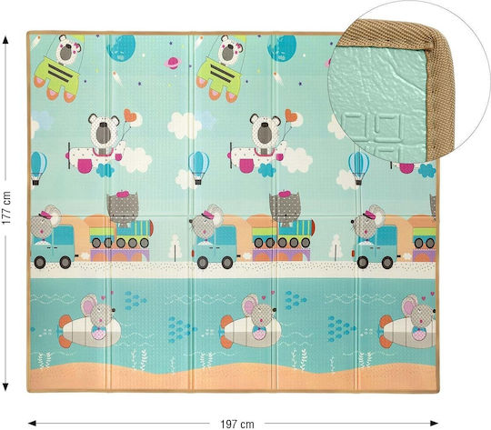 Milly Mally Play Circus And Travel T1 Детски килим за активности 197x177cm