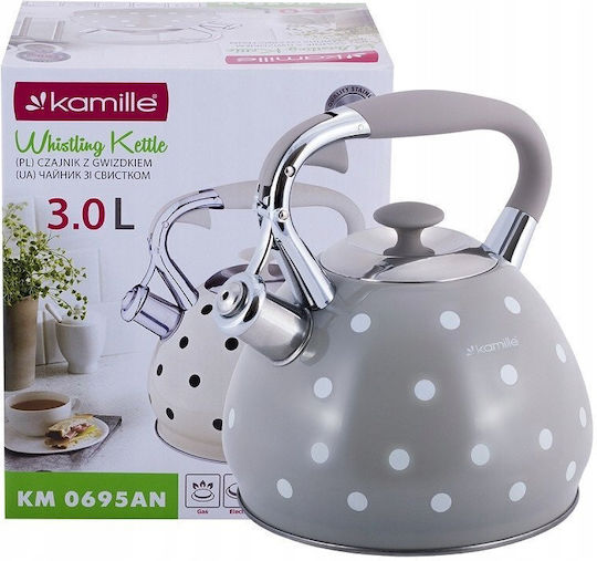 Kamille Βραστήρας Ανοξείδωτος Γκρι 3000ml