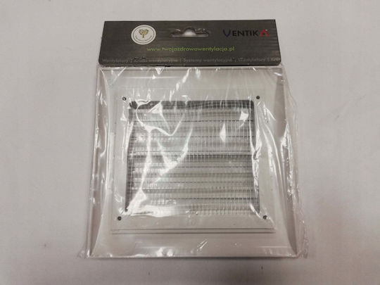 Ventika Lüftungsgitter 15.4x15cm Quadratisch mit Sieb