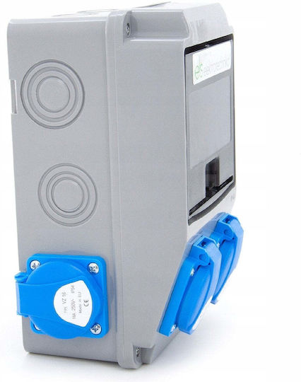 ELS Elektrotechnika Wall Mounted Waterproof Electrical Fuse Box P130xH220xW115mm