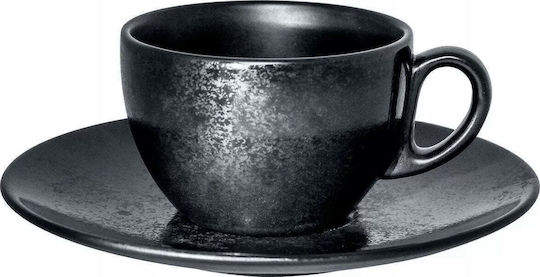 Rak Ceramics Karbon Coffee Cup Made Of Black Porcelain 230ml