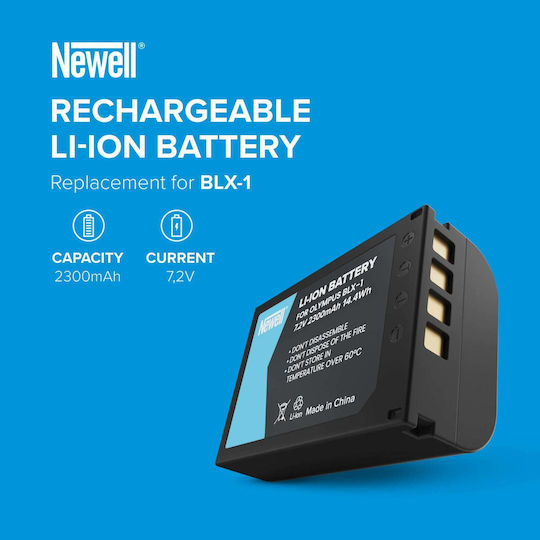 Μπαταρία Newell Blx-1 Olympus Συμβατή Επαναφορτιζόμενη Μπαταρία Φωτογραφικής Μηχανής