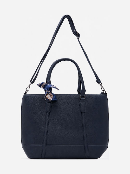 Fabric Women's Shoulder Crossbody Bag Navy Blue
