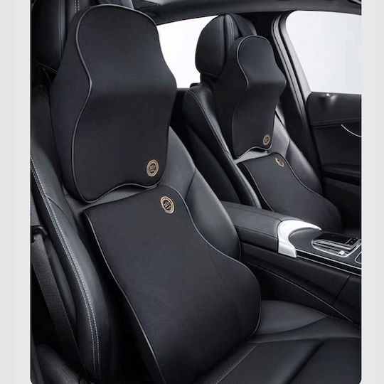 Premium Comfort Car Cushions Lumbar Cervical Support Compatible All Cars Removable Cover