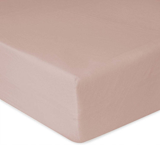 Matex Double Bed Sheet With Rubber Hugger 140x190cm Pink