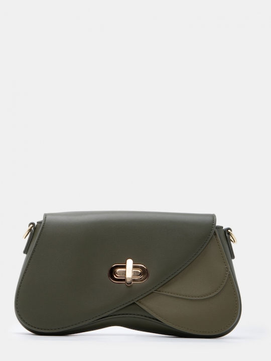 Fabric Women's Shoulder Bag Khaki