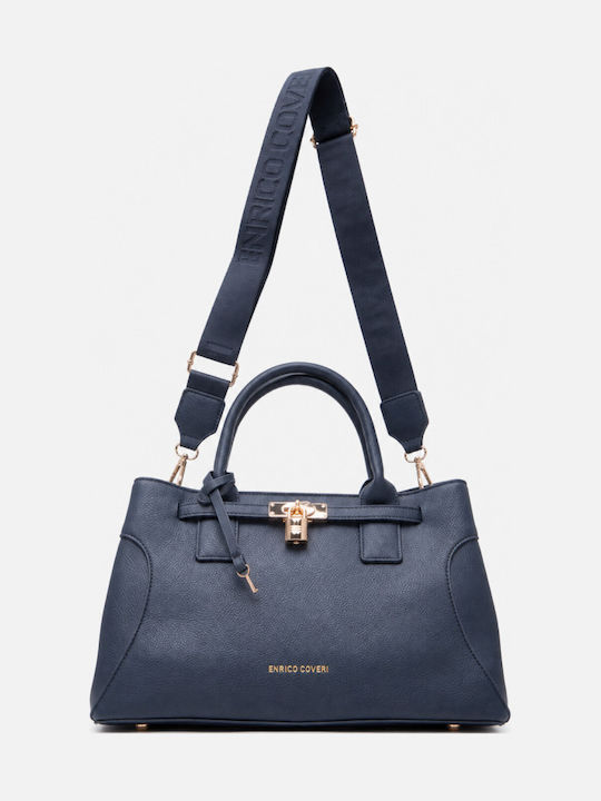 Fabric Women's Handbag Crossbody Navy Blue