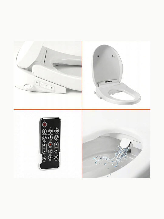 Toilettensitz mit Bidet Kunststoff Blau