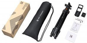 K&F Concept Aluminum Tripod with Spherical Head up to 45cm and 1.2kg Load