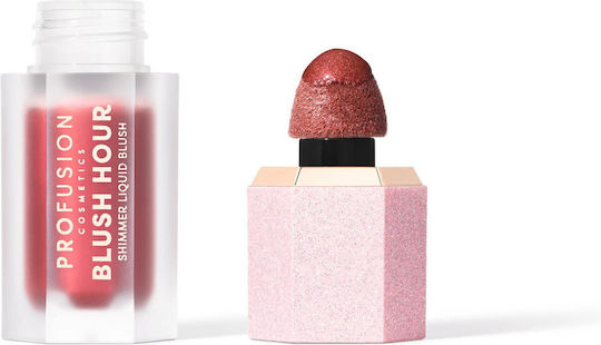 Profusion Cosmetics Shimmer Hour Liquid Ρουζ Berry Mimosa 6ml