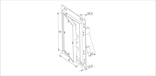 Awenta Вентилационна Решетка 25x30см Квадратна