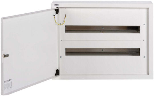 Kanlux Wall Mounted Electrical Fuse Box 2 Rows 24 Elements