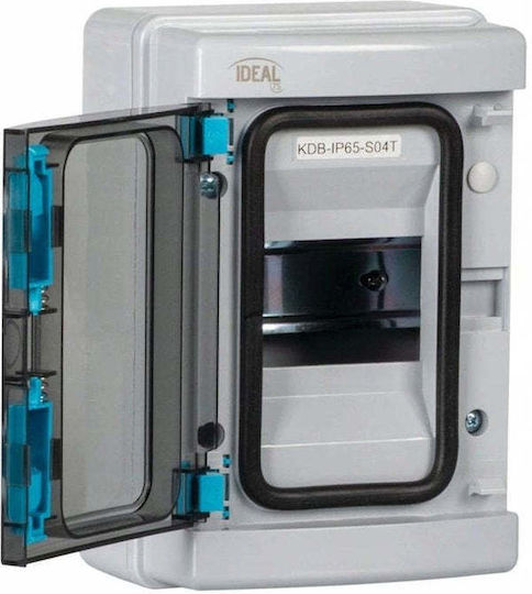 Kanlux Wall Mounted Waterproof Fuse Box 1 Row 4 Elements