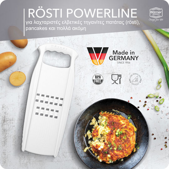 Borner Τρίφτης Rosti Powerline Λευκό