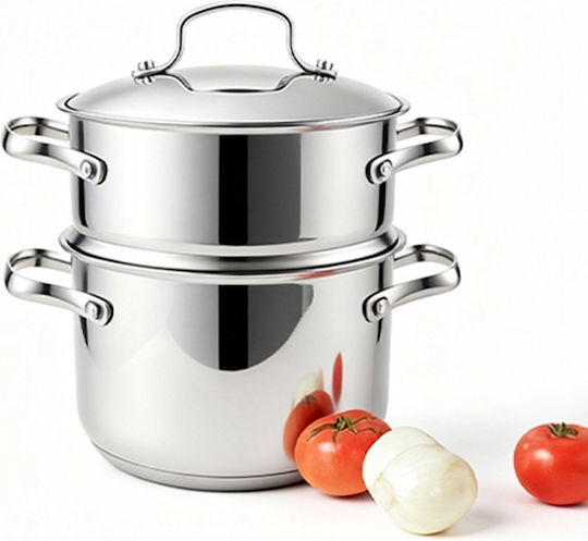 Swiss Haus Stainless Steel Shallow Steamer Pot 8lt / 22cm