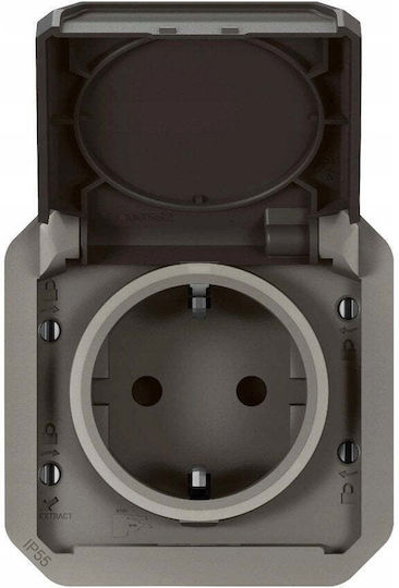 Legrand Plexo Einzeln Gemauerte Steckdose Wasserdicht Grau