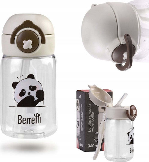 Ion8 Kids Water Bottle Made of Tritan Plastic with Straw Panda 360ml