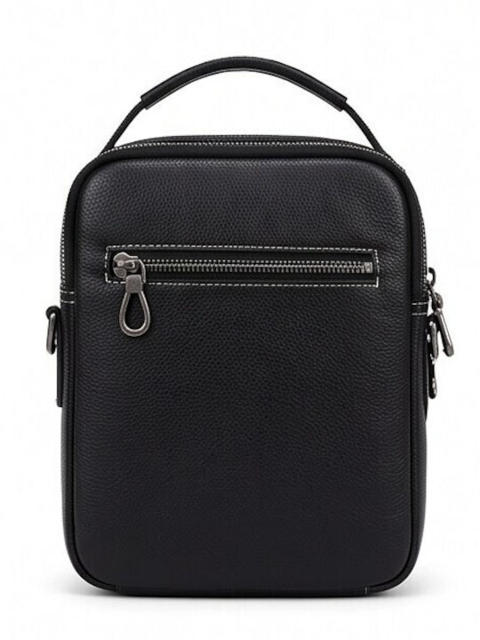 Herren Schulter / Crossbody Tasche Schwarz