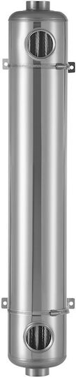 Pool Heat Exchanger Vevor 360k Btu Pool Heater Heat Exchanger 316 Stainless Steel Construction 316 Liters Water Transfer Heating System High Efficiency Spa Hot Tub Indoor Outdoor Silver