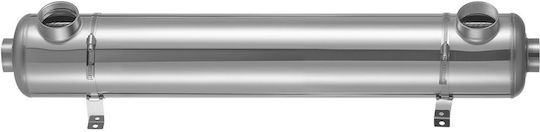 Pool Heat Exchanger Vevor 360k Btu Pool Heater Heat Exchanger 316 Stainless Steel Construction 316 Liters Water Transfer Heating System High Efficiency Spa Hot Tub Indoor Outdoor Silver