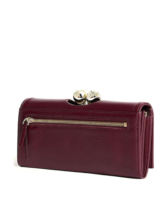 Ted Baker Rose Detail Portofel Dama Mare Din Piele Roșu