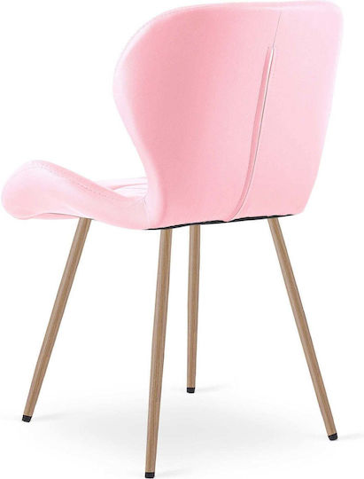 Mango Ess- und Küchenstühle mit Künstliches Leder Rosa 52x47x46cm