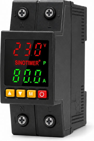 Sinotimer Instrument de Măsură pentru Panou Electric Digital pe Șină Monofazat