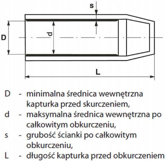 Radpol Термоусадяемо Кабелно с Вътрешно Лепило Черно WKKK11014000048C0