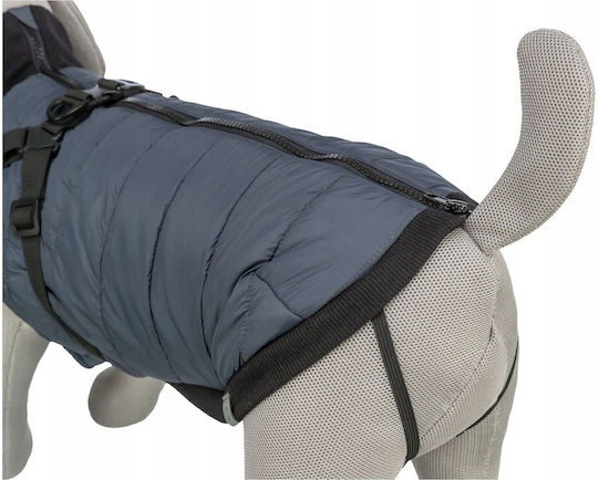 Trixie Pontis Dog Coat Fleece / Waterproof Blue Medium with Back Length 45 cm