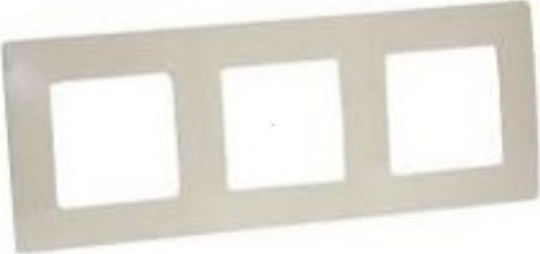 Legrand Niloe Wechselrahmen Für 3 Tastaturen Horizontale Platzierung In Beige Farbe 665013