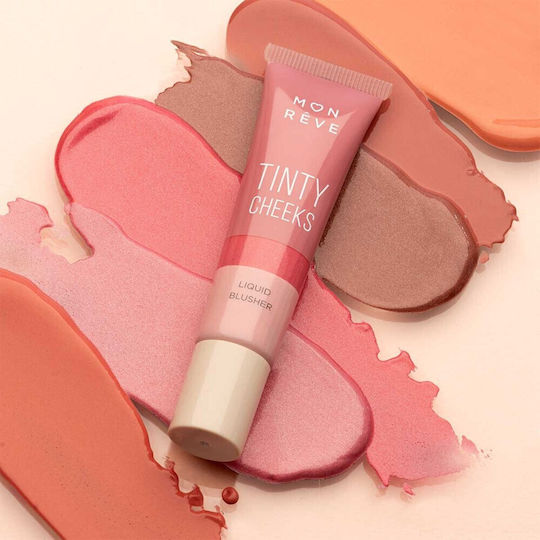 Mon Reve Tinty Cheeks Blusher Flüssiges Rouge 01
