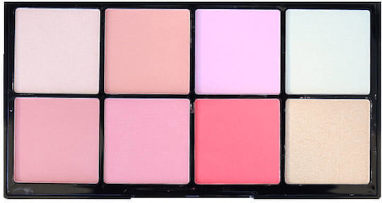Technic Blush & Highlight Palette Palette mit Ρουζ 32gr