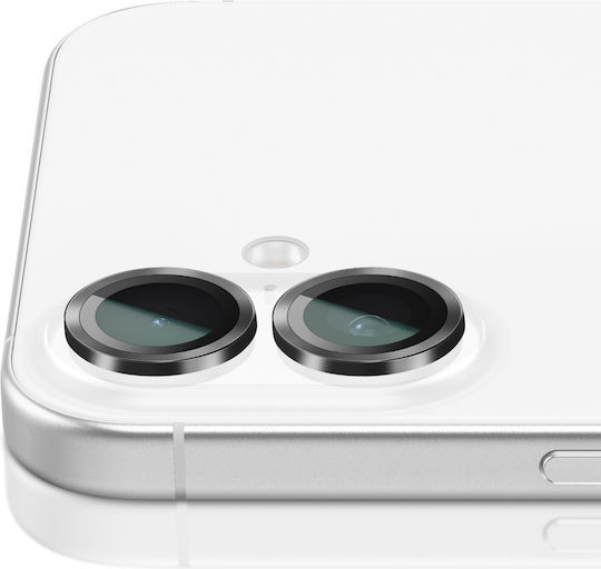 Zanaé Protector pentru Camera Mobilă Iphone 17 Inel din Aluminiu Ranforsat Negru Transparent