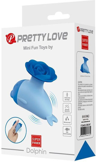 Pretty Love Dolphin Mini Вибратор с Дистанционно Управление Син