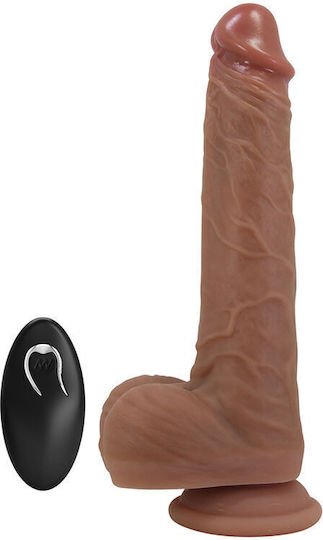 Pretty Love Realistic Vibrator with Remote Control Brown