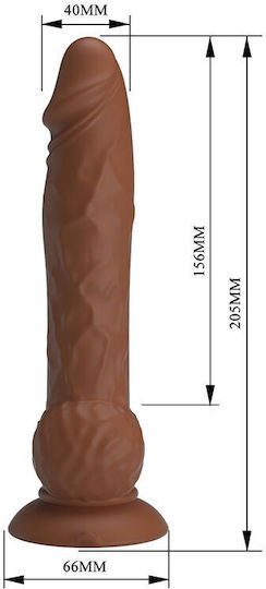 Pretty Love Realistic Brown Vibrator