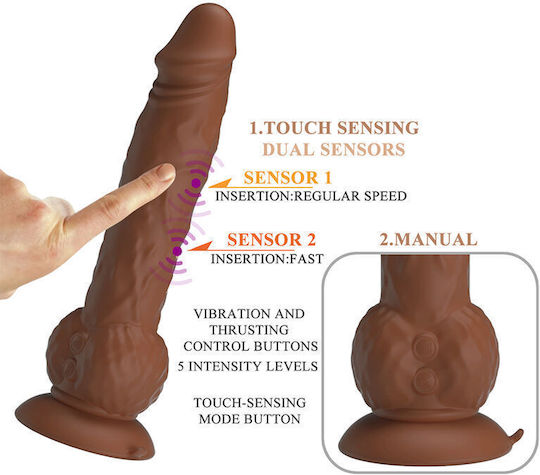 Pretty Love Realistic Brown Vibrator