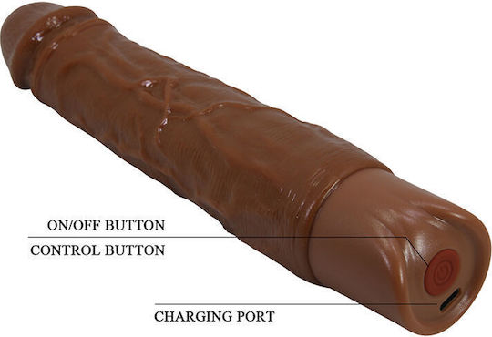 Pretty Love Realistic Vibrator 22cm Brown