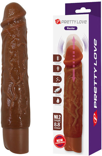 Pretty Love Realistic Vibrator 22cm Brown