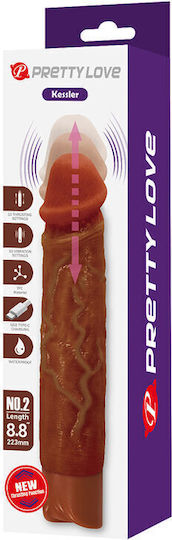 Pretty Love Realistic Vibrator 22cm Brown