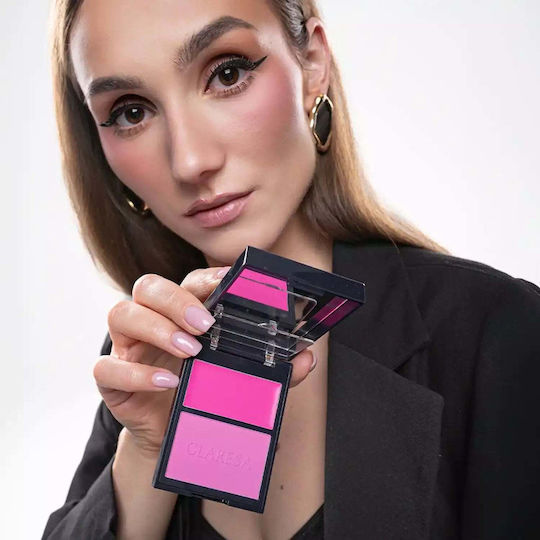 Claresa Duo Rouge & Blush Palette mit Rouge 01 Awesome Blossom 8,5g