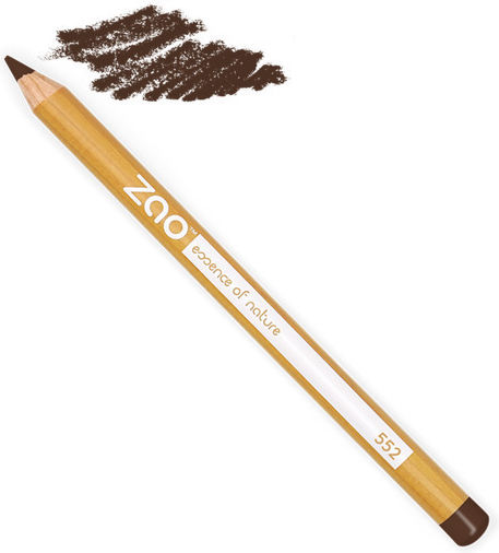 Zao Organic Makeup Multi Purpose Pencil Eye Pencil 552 Dark Brown