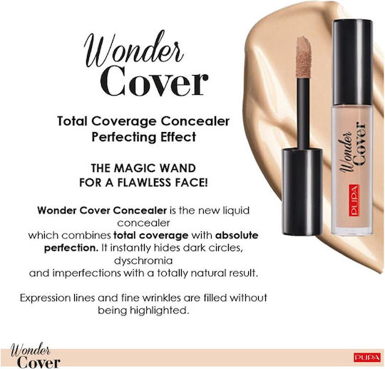 Pupa Wonder Cover Liquid Concealer Warm Beige 4.2ml