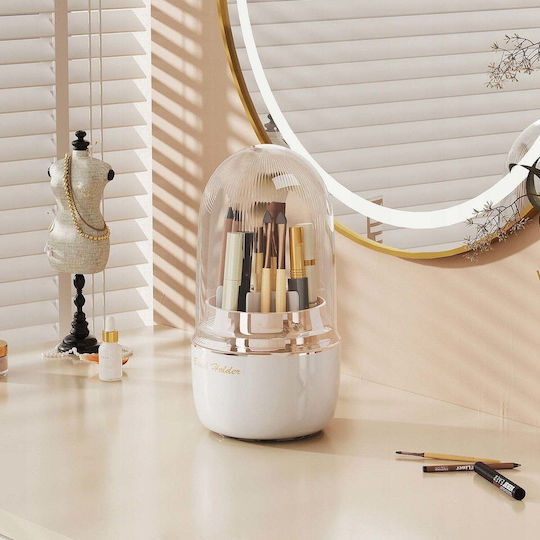Strado Organizator Rotativ pentru Cosmetice Alb