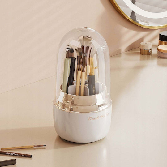Strado Organizator Rotativ pentru Cosmetice Alb