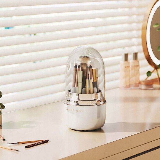 Strado Organizator Rotativ pentru Cosmetice Alb