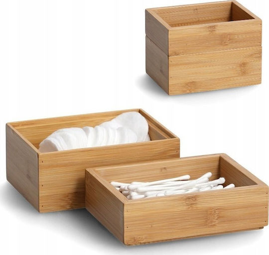 Zeller Organizator Cosmetic Alb 2 buc. 14.5x14.5x11cm.