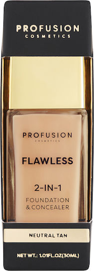 Profusion Cosmetics Flawless 2 In 1 Concealer Nutral Tan 30ml