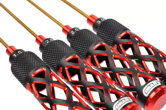 Team Corally Platinum Pro Werkzeugsatz Hex-Schlüssel 1,5 2,0 2,5 3,0mm 4 Stücke